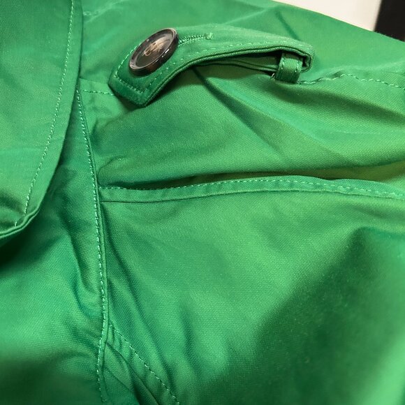 Ellen Tracy Green Raincoat Jacket, Size Small Petite - Picture 6 of 6